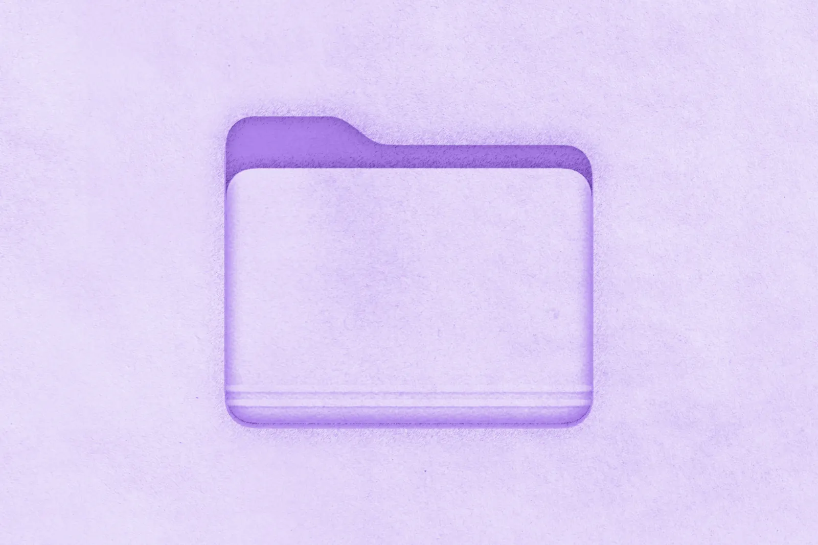 Purple folder illustration for project organization