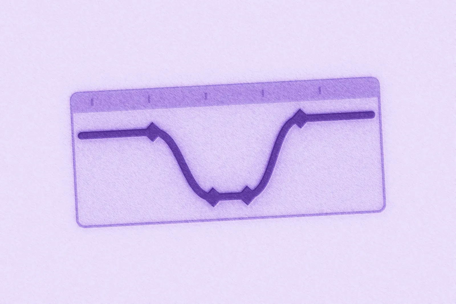 Purple speed curve rising and falling across a timeline